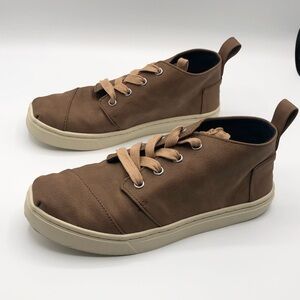 Toms Brown Lace Up Kid’s Sneaker - Size 5 Youth